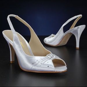 Dress Nina slingback peep toe Dyeable Shoes